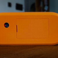 Rear battery hatch closed